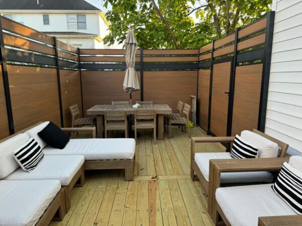 COMPOSITE FENCE TEAK COLOR - Image 5