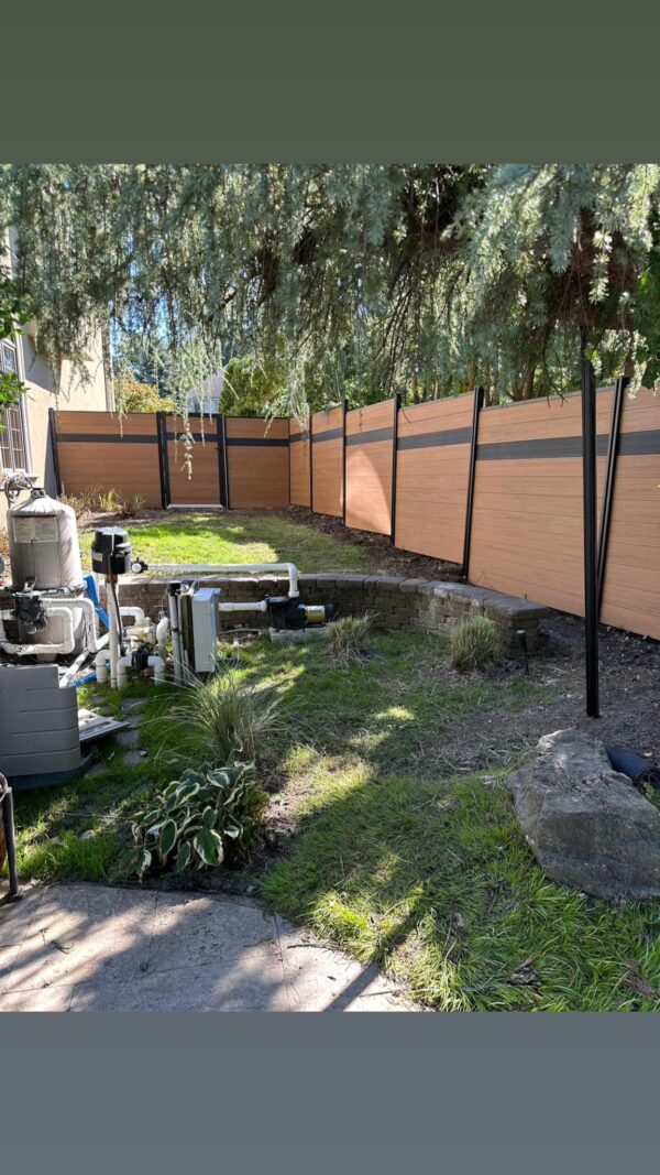 COMPOSITE FENCE TEAK COLOR - Image 4