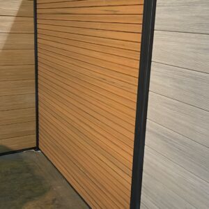 COMPOSITE FENCE SLATE DARK TEAK