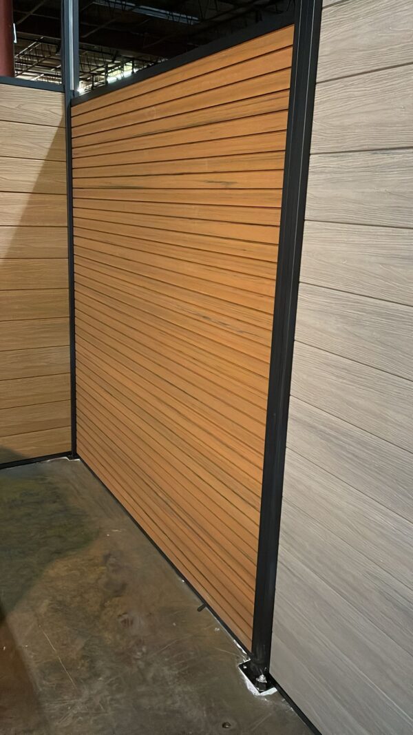 COMPOSITE FENCE SLATE DARK TEAK