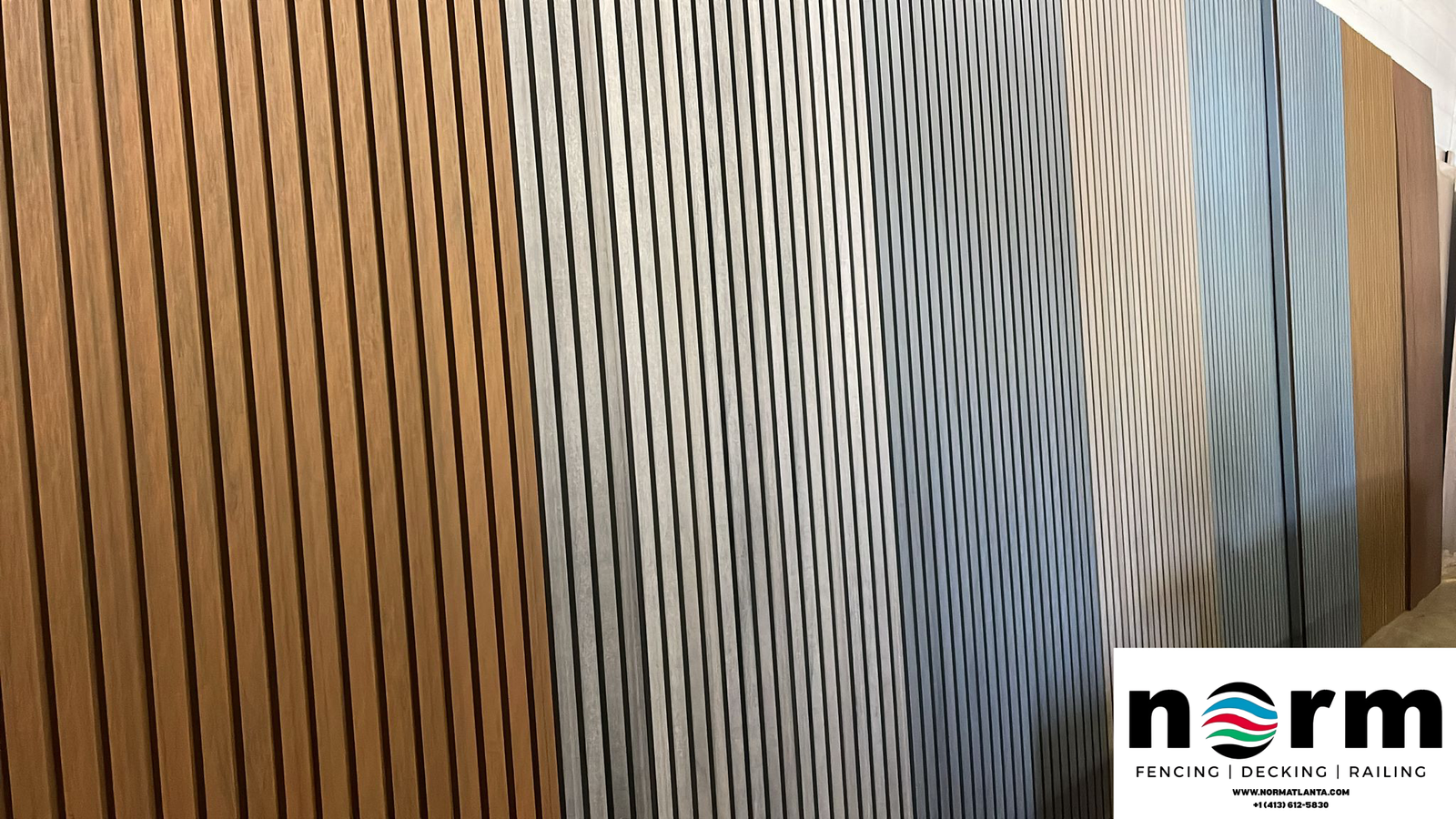 Outdoor wall panel installation at Atlanta patio