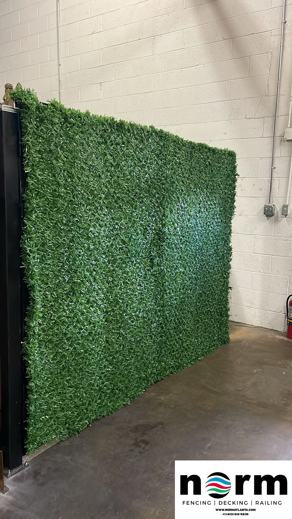 Weather-resistant grass gate with steel frame