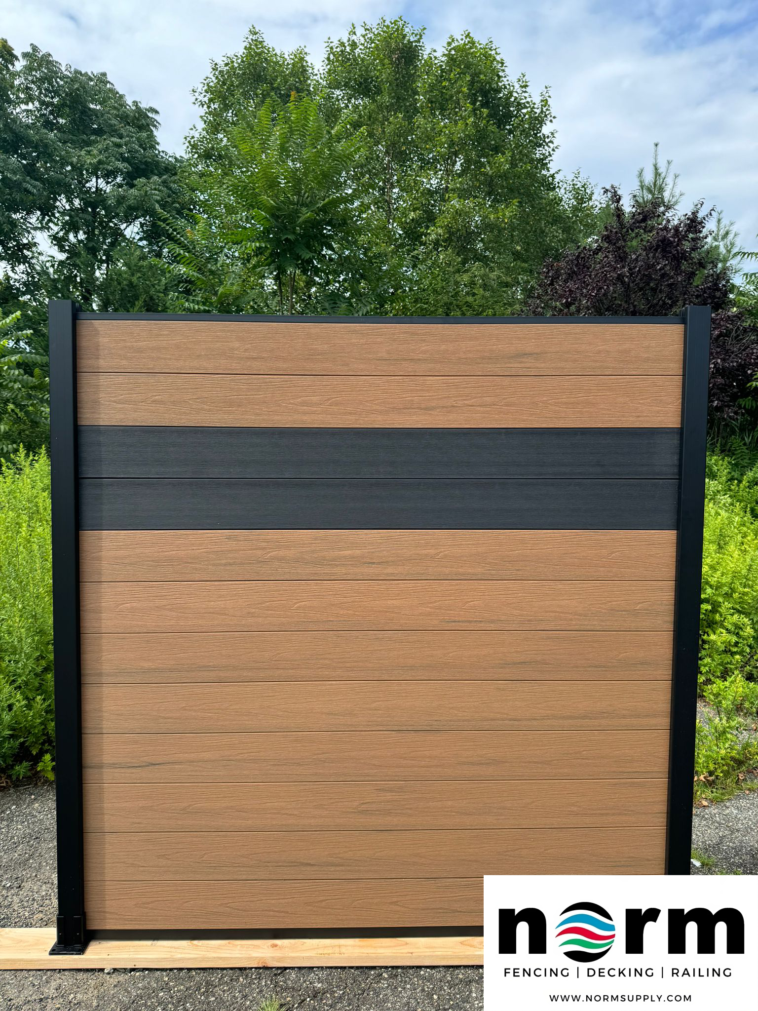 WPC privacy panels in a residential backyard Atlanta