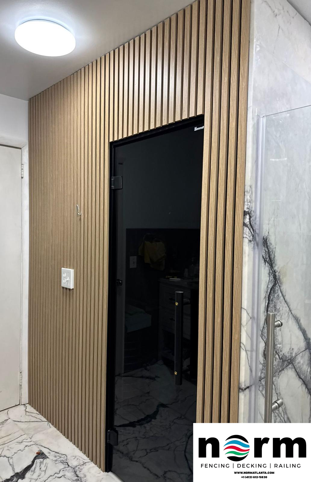 Acoustic wall panel reducing noise in Atlanta living room