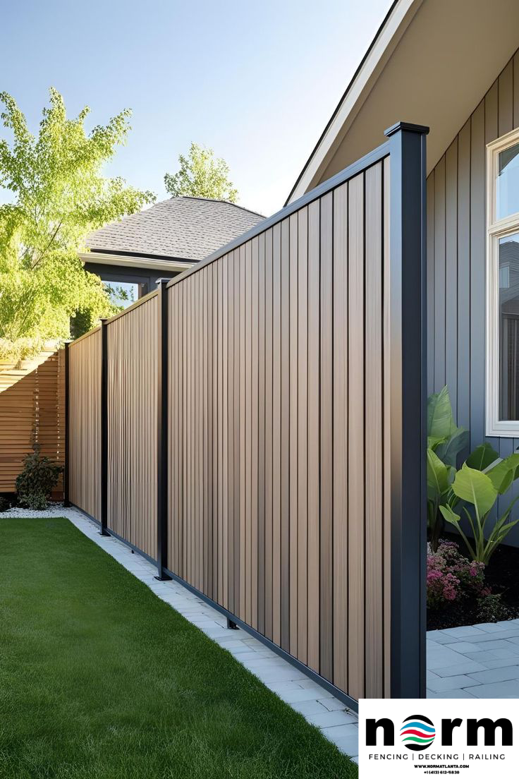 Composite wall panel project in residential patio space