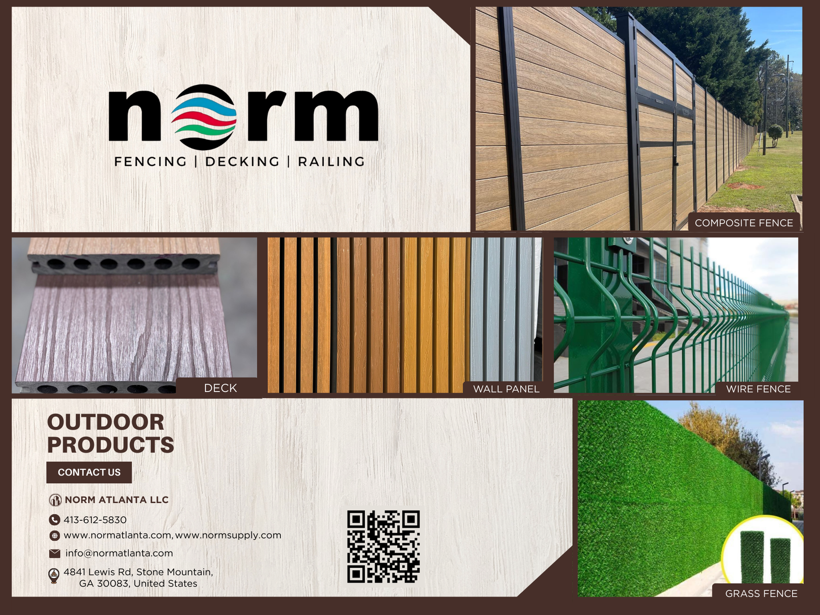 Wholesale WPC fence brochure - Norm Atlanta