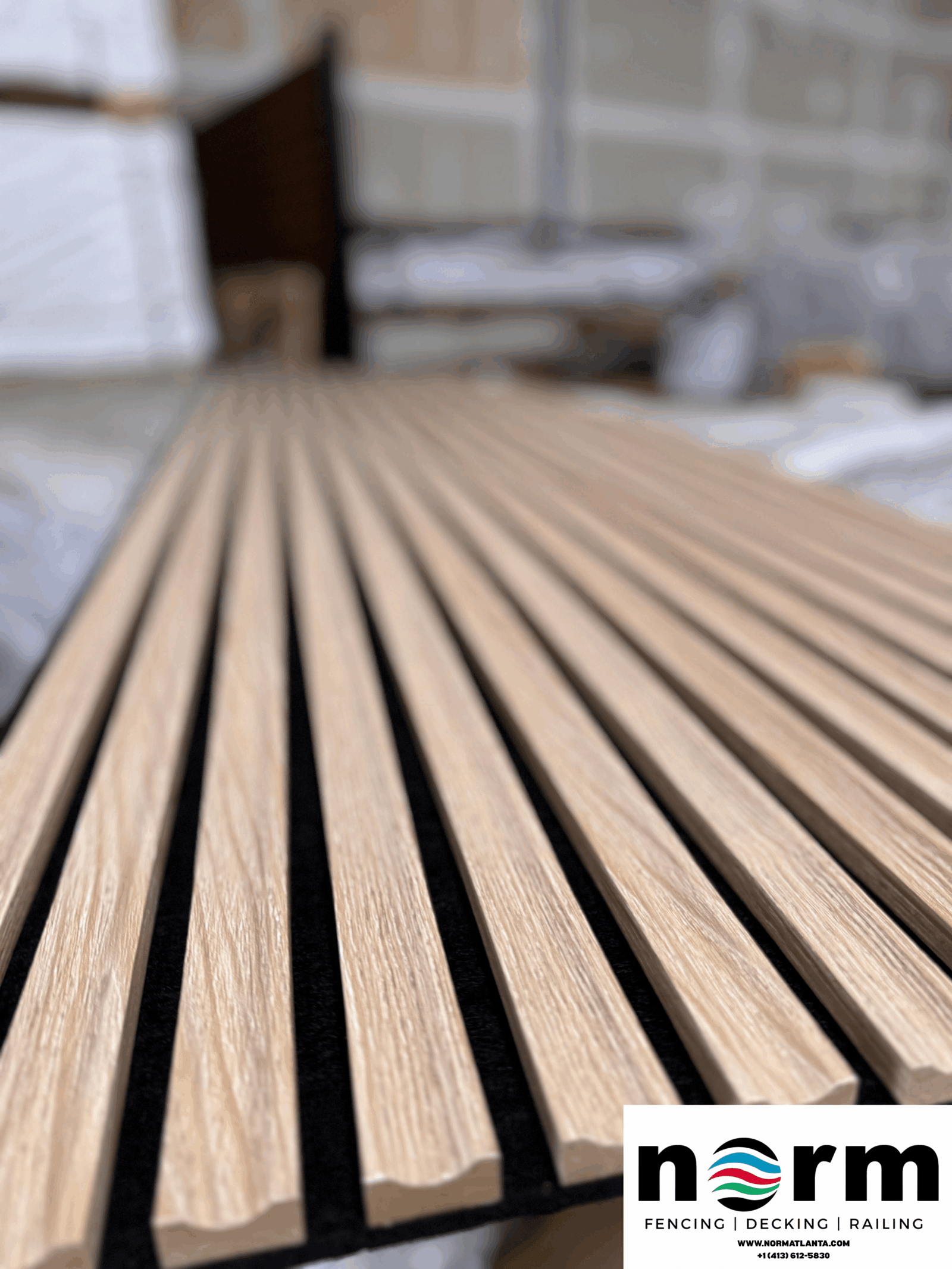 Acoustic panel installation in a public facility