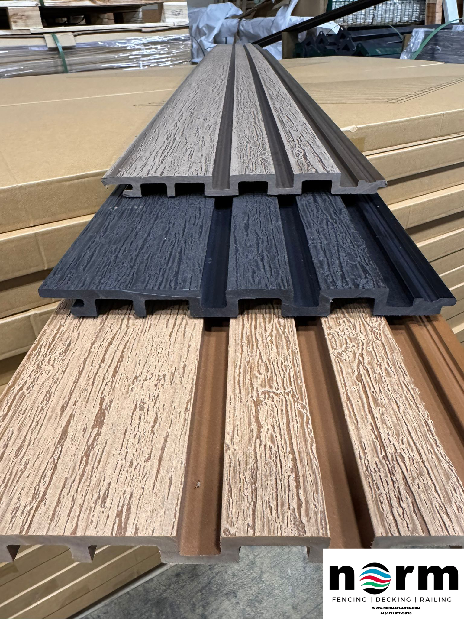 Modern WPC wall cladding outside a home for durability and style.