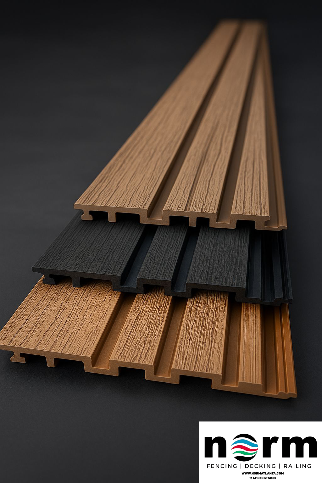 WPC wall cladding detail close-up (eco-friendly material)