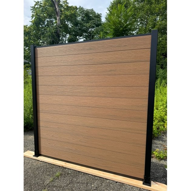 Teak Composite Fence (6FTx6FT)-F02|Norm Atlanta