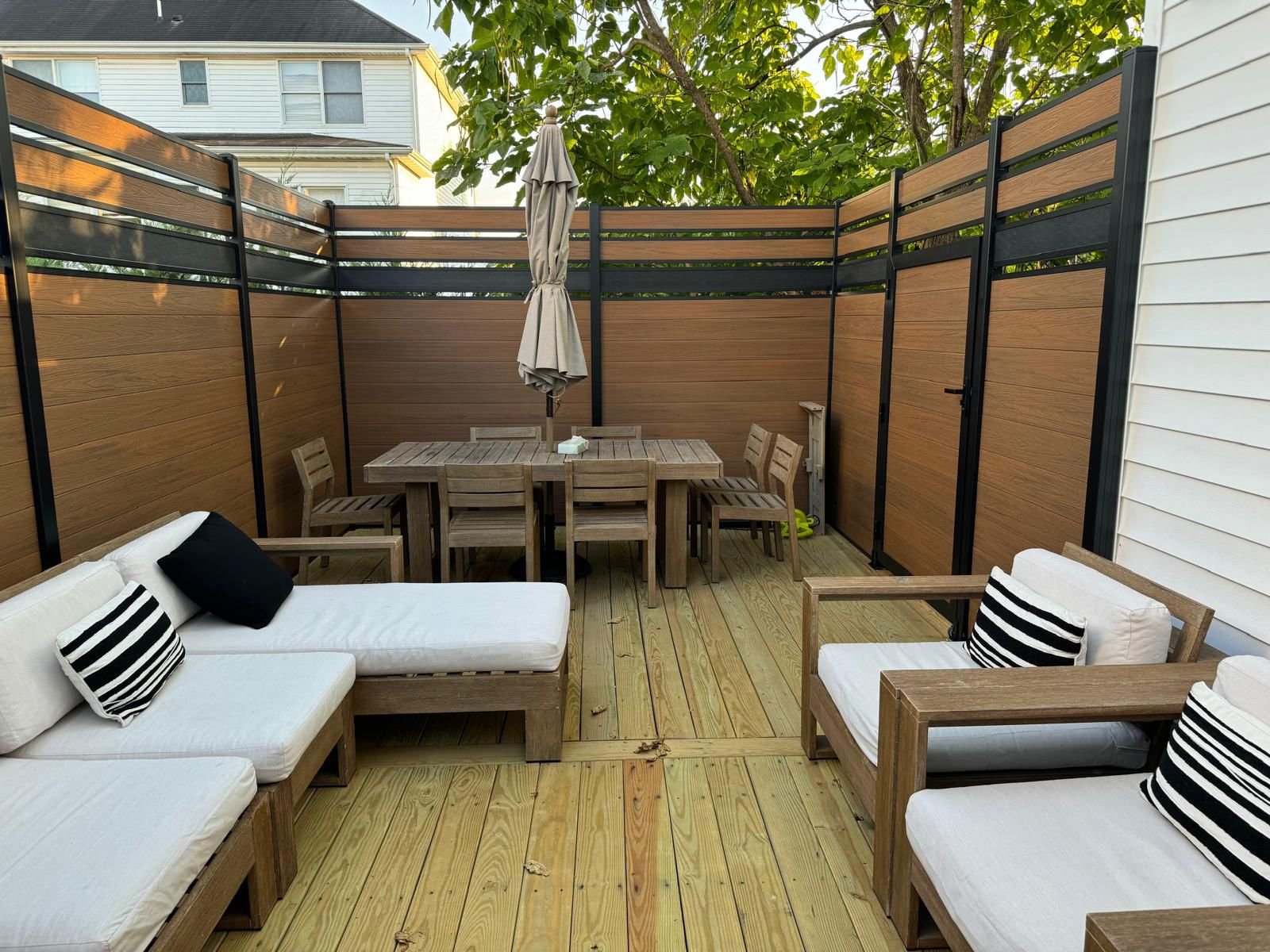 Teak Composite Fence (6FTx6FT)-F02|Norm Atlanta - Image 5