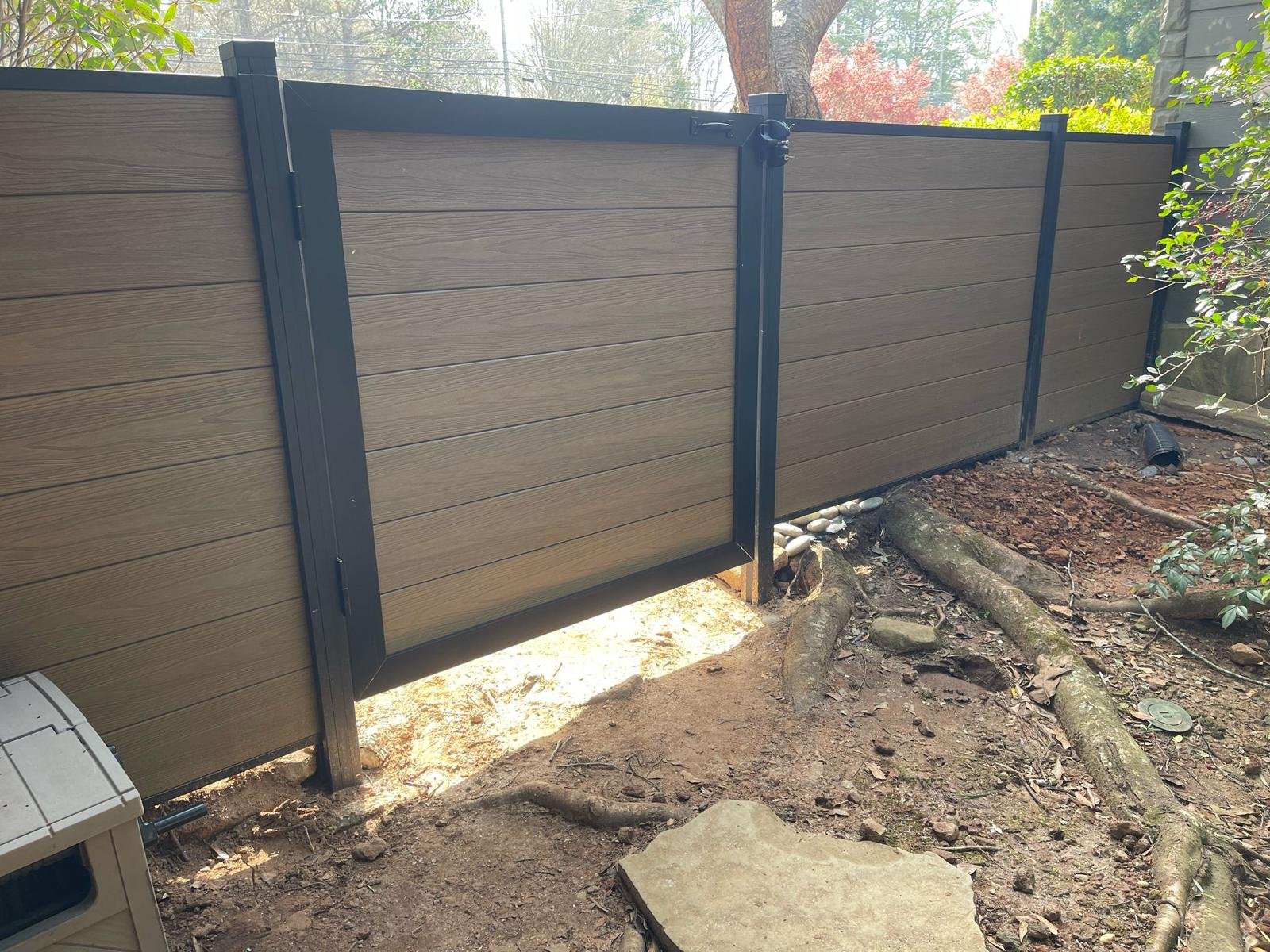 Teak Composite Fence (6FTx6FT)-F02|Norm Atlanta - Image 11