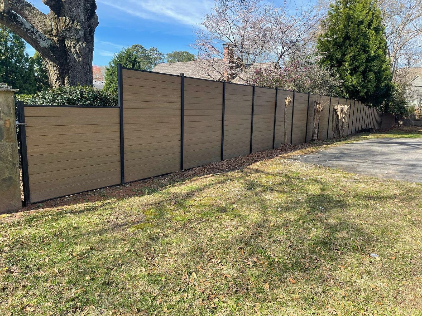 Teak Composite Fence (6FTx6FT)-F02|Norm Atlanta - Image 16