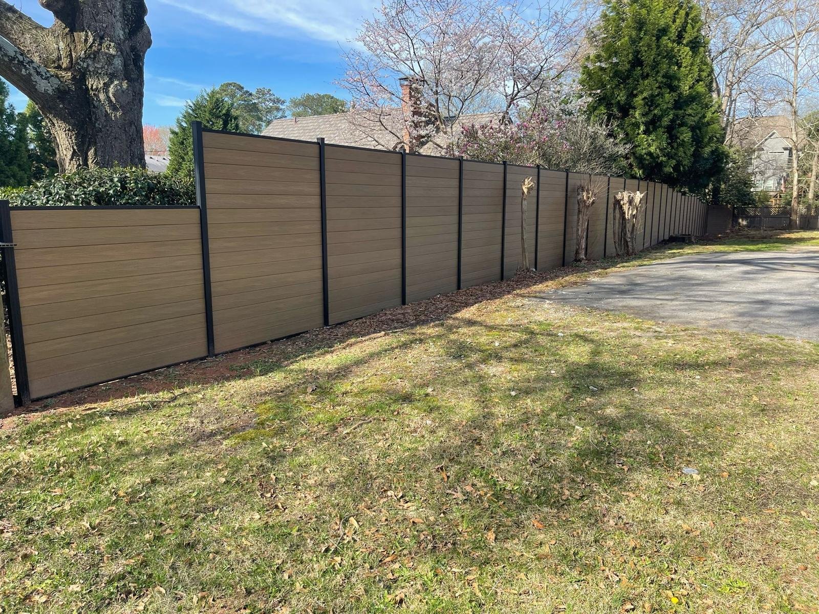 Teak Composite Fence (6FTx6FT)-F02|Norm Atlanta - Image 19