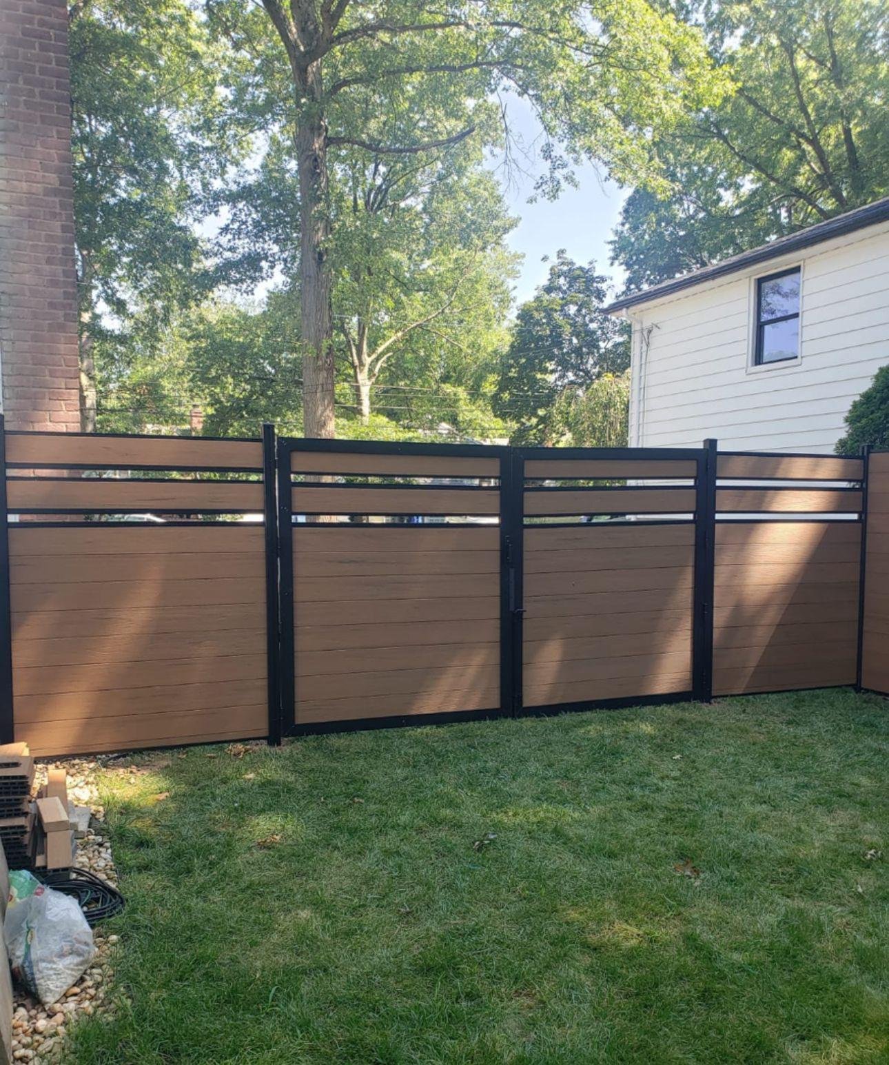 Teak Composite Fence (6FTx6FT)-F02|Norm Atlanta - Image 25