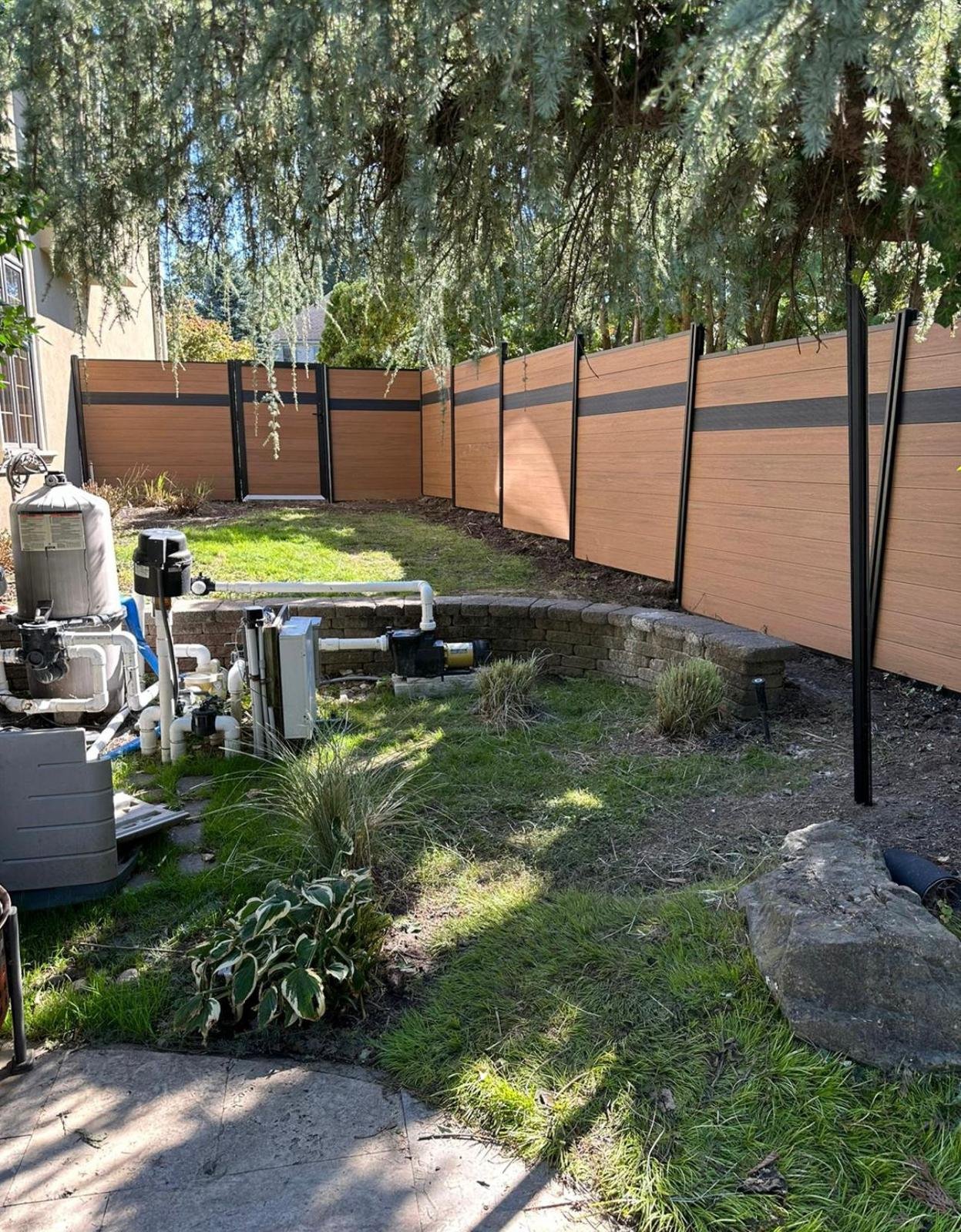 Teak Composite Fence (6FTx6FT)-F02|Norm Atlanta - Image 26