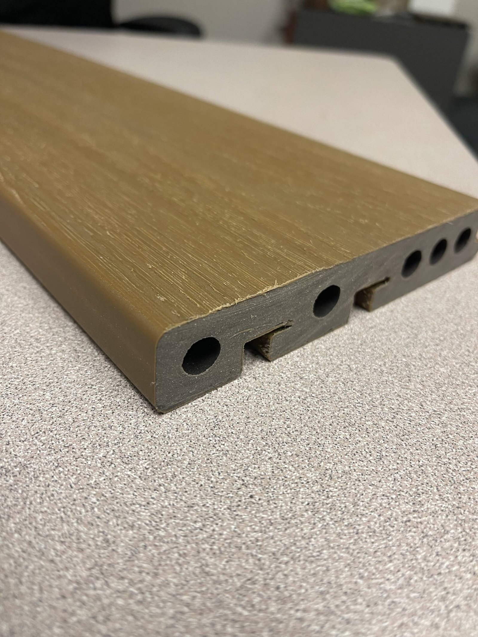 Teak Composite End Deck Board (16FT × 6")-DEN01| Norm