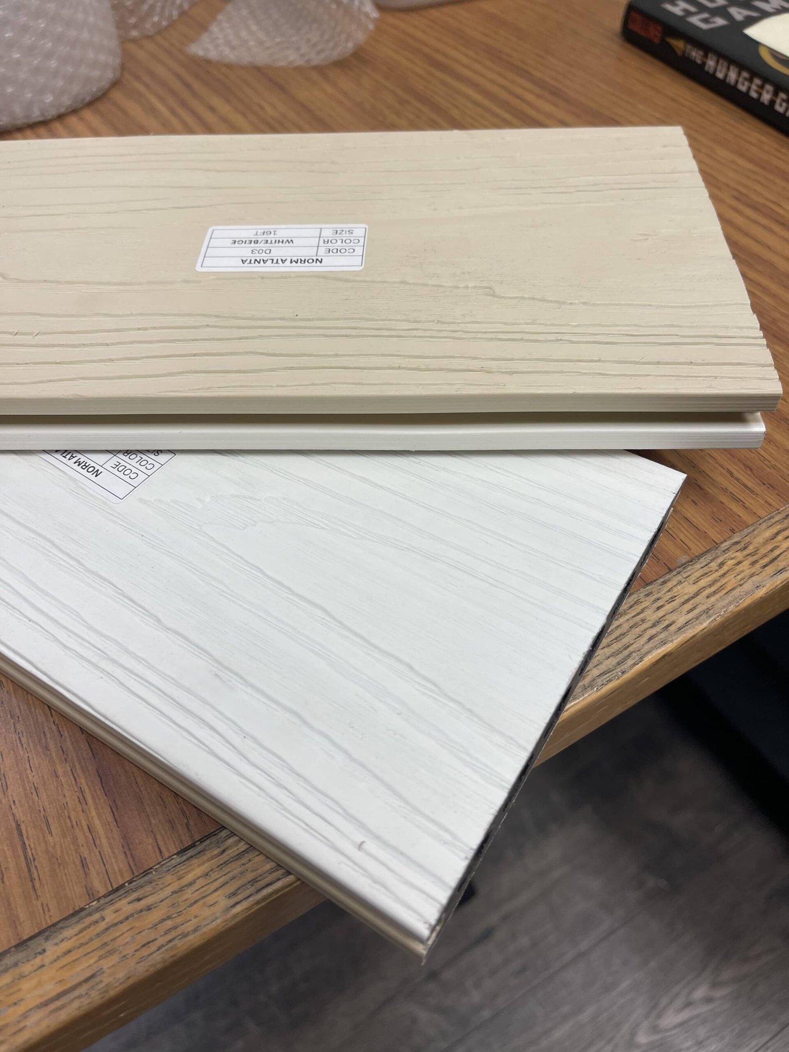 White / Beige Composite Deck Board (16FT × 5,5″)-D03|Norm - Image 9