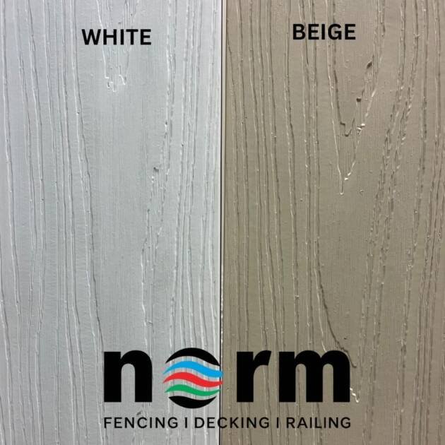 white beige dual color composite deck board 16ft reversible deck board white beige dual sided composite deck plank norm atlanta white composite deck board texture beige composite deck board close up