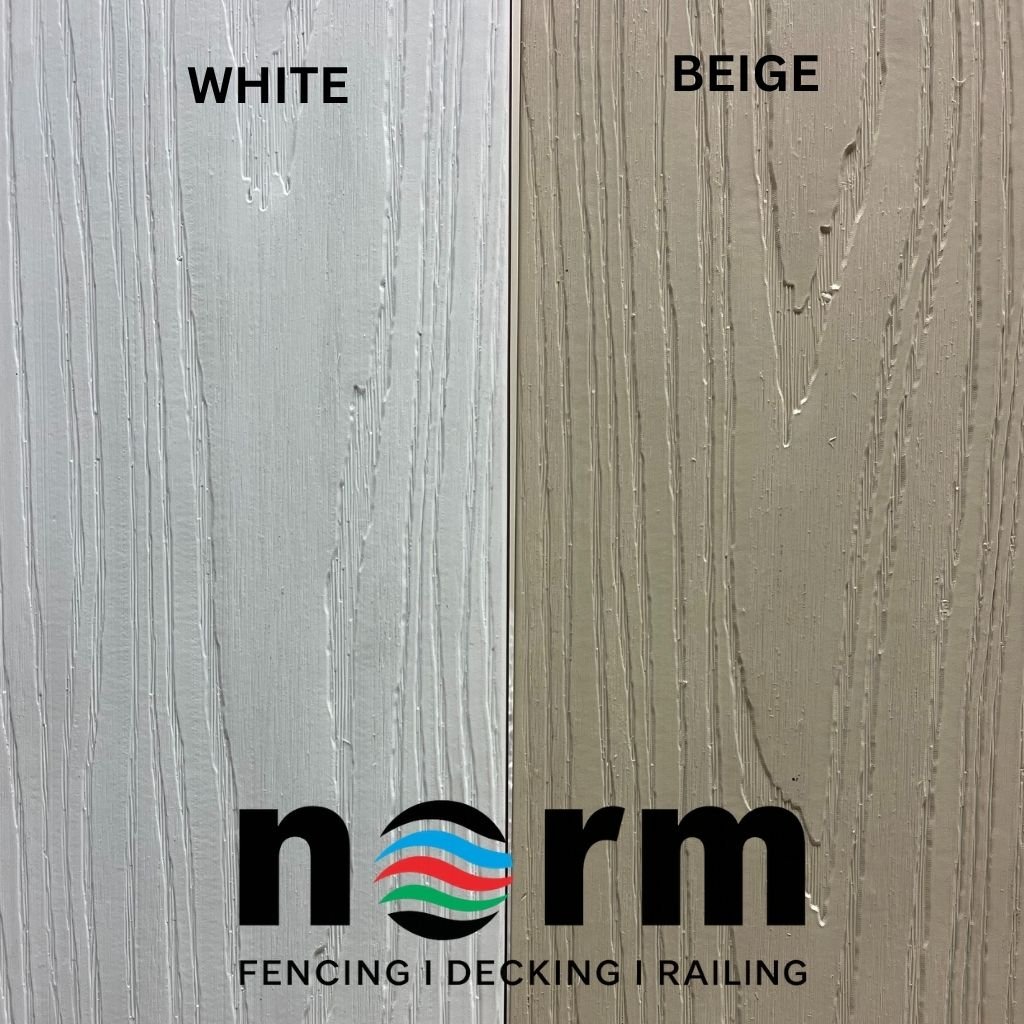 white beige dual color composite deck board 16ft reversible deck board white beige dual sided composite deck plank norm atlanta white composite deck board texture beige composite deck board close up